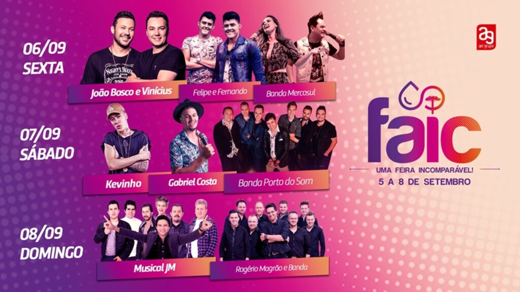 Programação da Faic segue até domingo em Iporã do Oeste