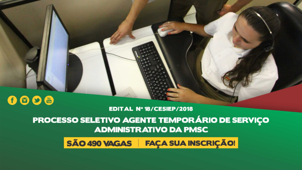Inscrições abertas para agentes temporários
