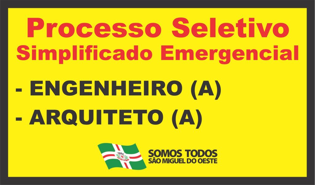 Prefeitura abre seletivo para engenheiro e arquiteto