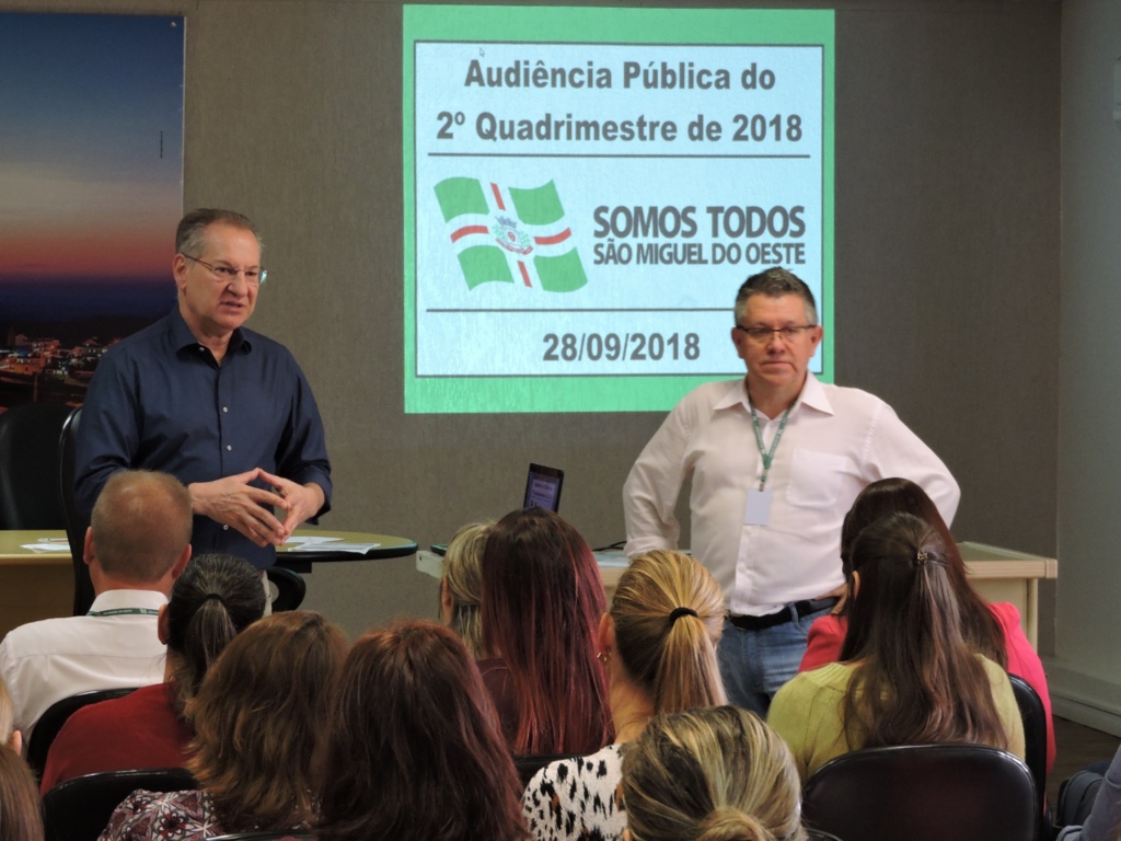 Município presta contas do 2º quadrimestre de 2018
