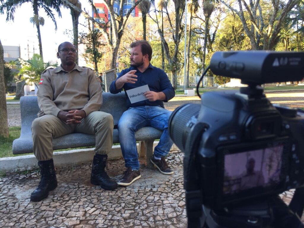 Folha do Oeste Entrevista recebe comandante da PM