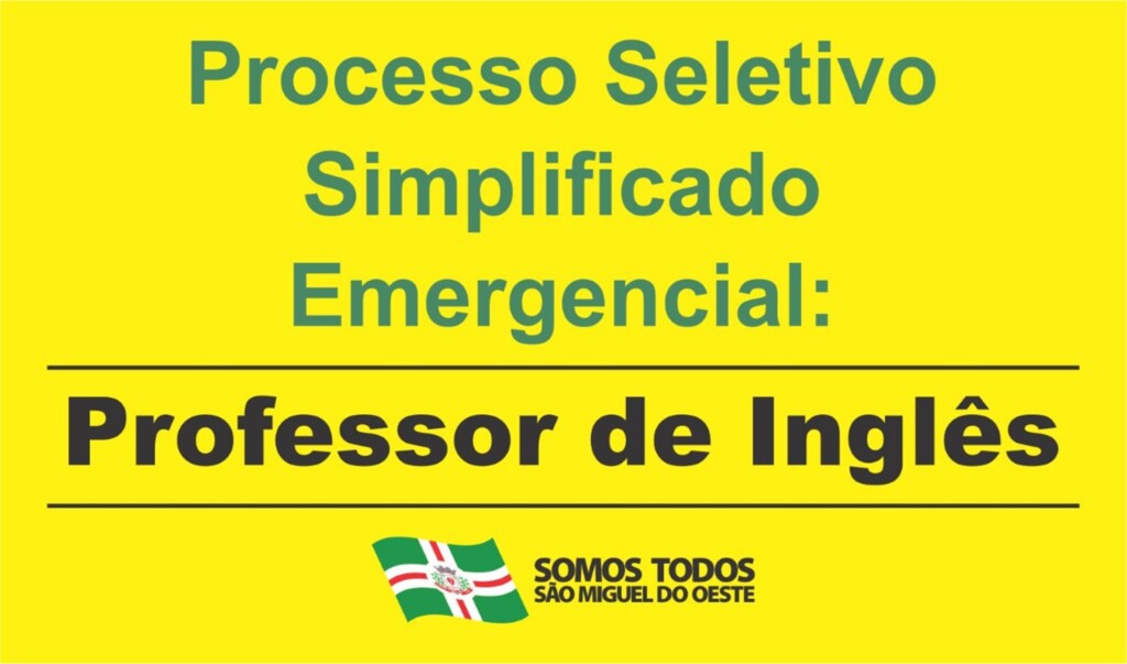Inscrições abertas para Processo Seletivo