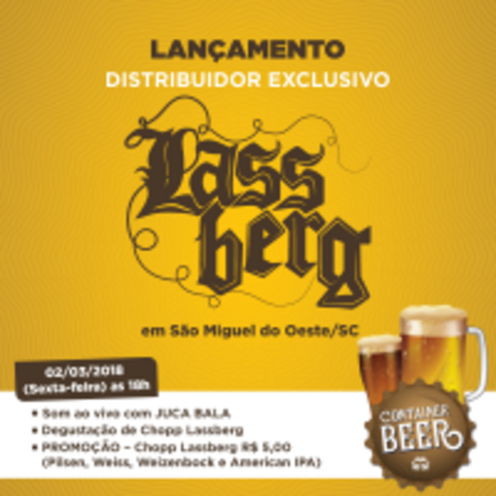 Lançamento do chopp Lassberg na Container Beer é nesta sexta-feira