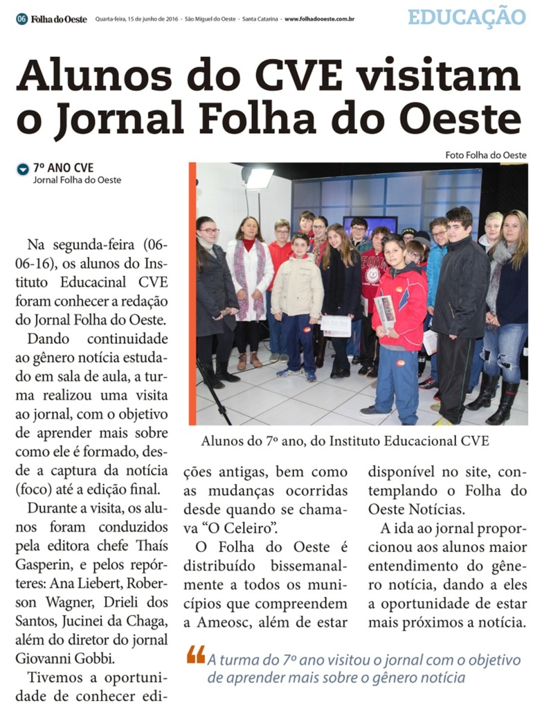 Jornal: uma ferramenta de ensino