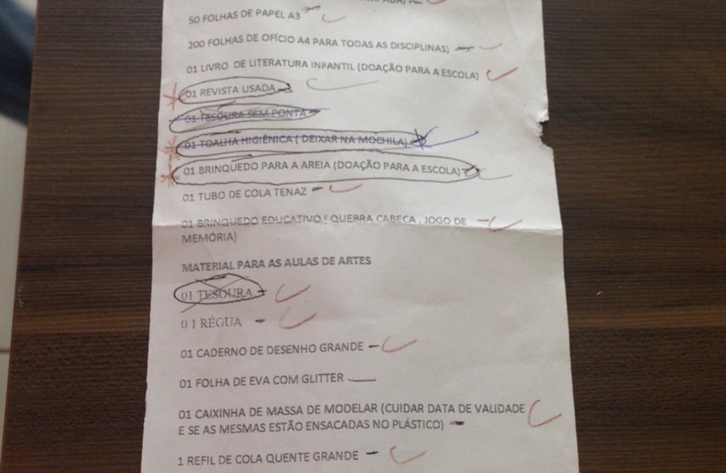 Pais devem ficar atentos à lista de materiais escolares