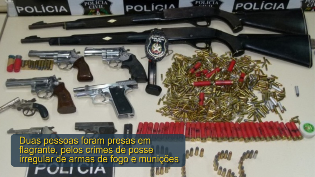 Polícia Civil deflagra operação e apreende armamento e remédios