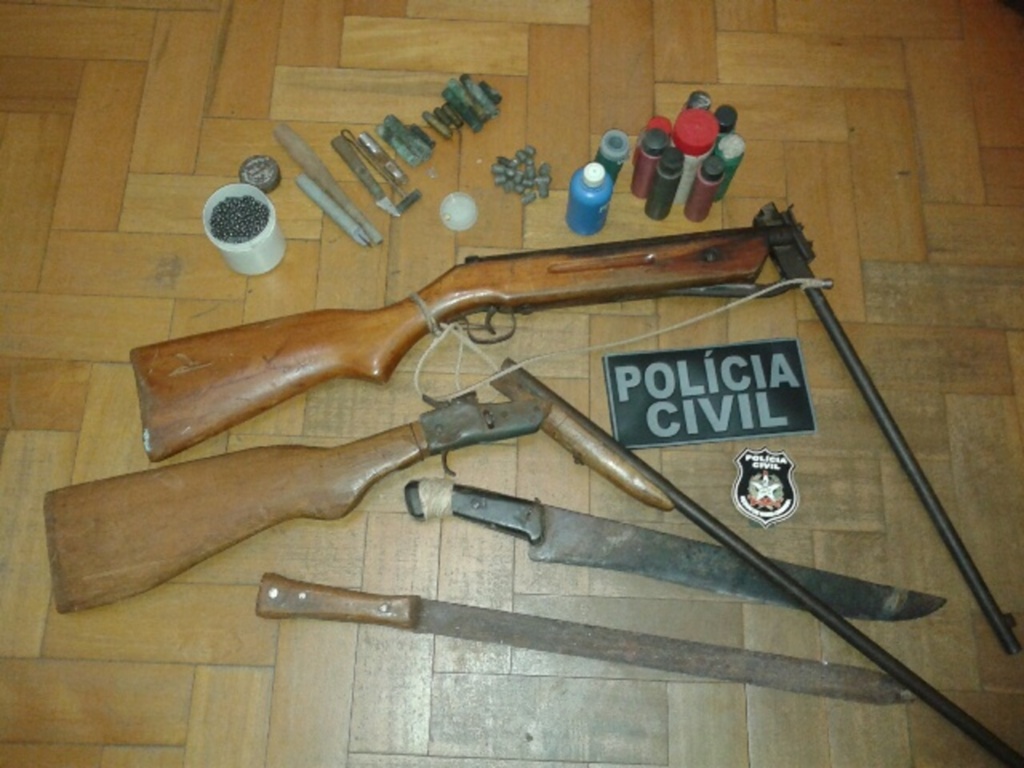 Polícia Civil apreende armas em Dionísio Cerqueira