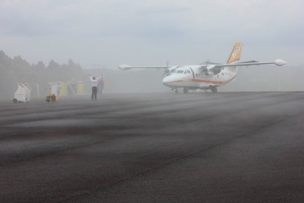 Arquivo Folha do Oeste - Inauguração do aeroporto Hélio Wassun ocorreu no dia 10 de junho