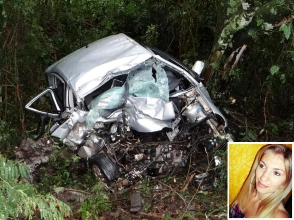 Ederson Abi-Portal Peperi/Arquivo Pessoal - Veículo teria aquaplanado e rodado na pista antes de colidir contra carreta.