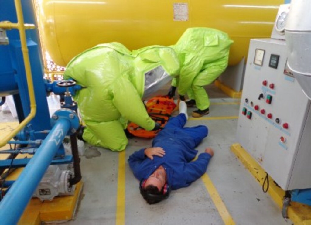 Divulgação - Exercício foi realizado em frigorífico de São Miguel do Oeste