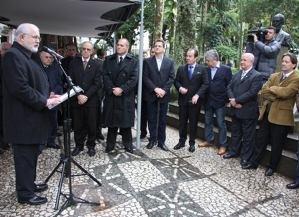 Portal ALESC/Miriam Zomer - Evento no centro de Florianópolis relembrou jornal pioneiro em SC