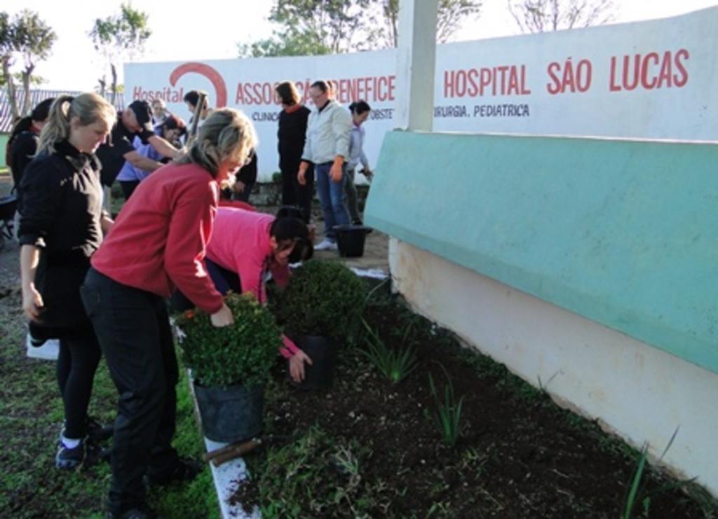 Divulgação - Participantes aprenderam técnicas de implantação e manutenção de jardins