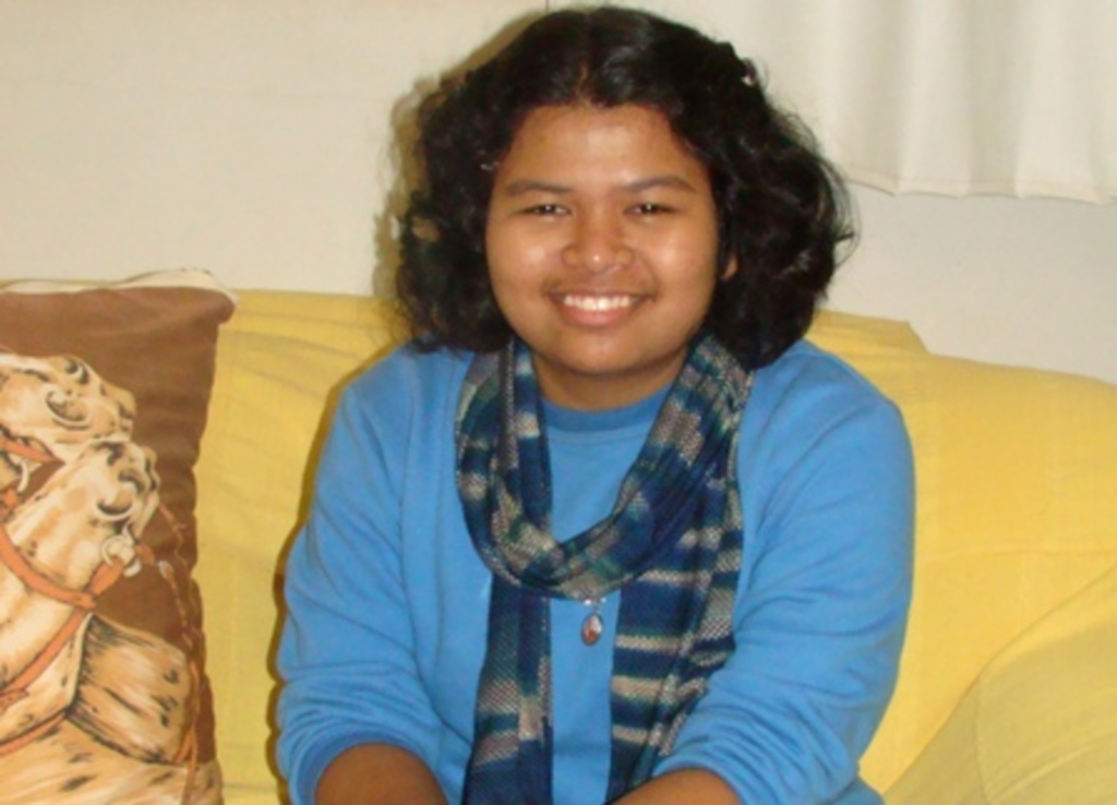 Folha do Oeste - Aluna da E.E.B. São João Batista, Roengsiri Maneeroj