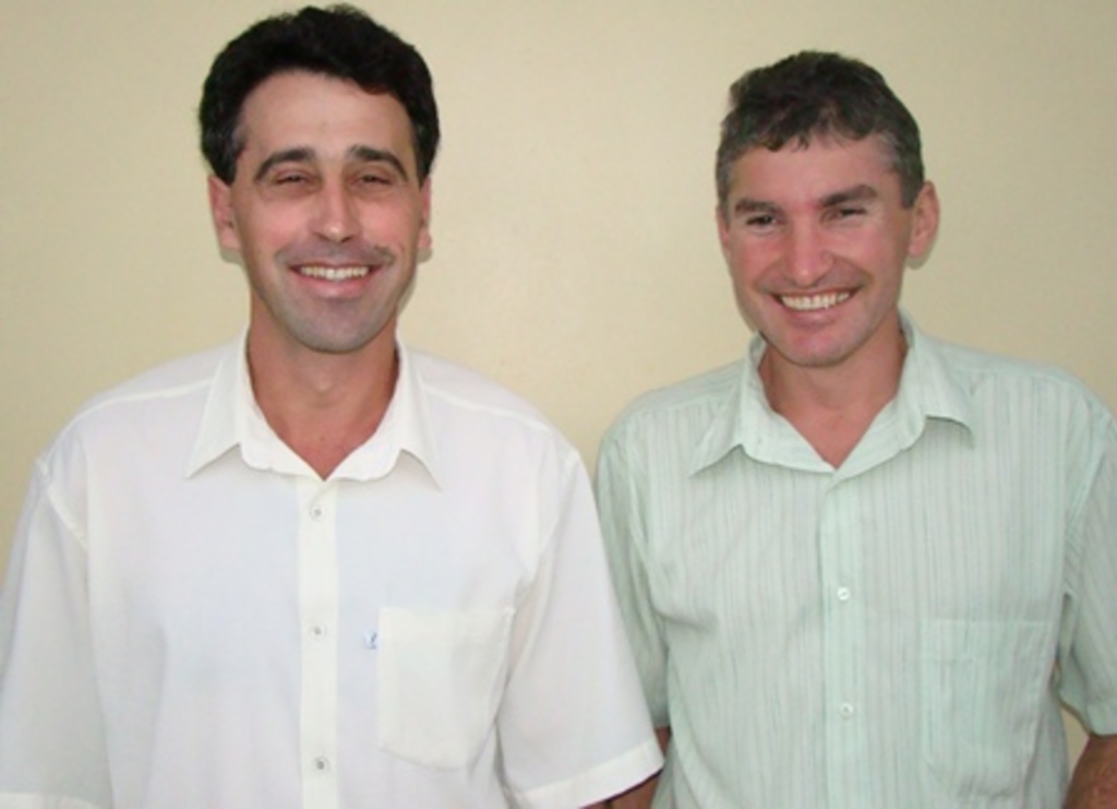 Arquivo/Folha do Oeste - Giacomini (esq) e Baldin tinham muita harmonia durante a campanha em 2008