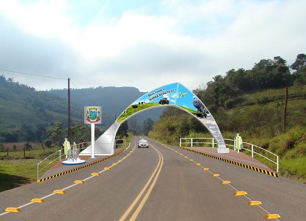 Divulgação - Esta é a maquete do portal que em breve estará pronto