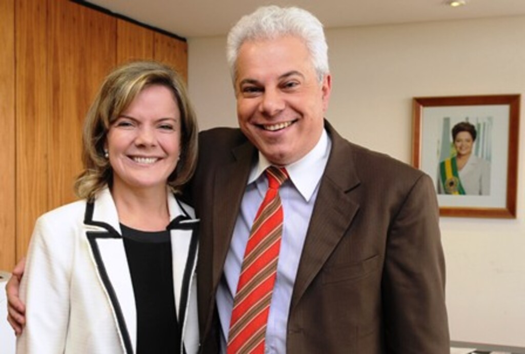 Divulgação - Prefeito, Odilson Lima, e ministra da Casa Civil, Gleisi Hoffmann