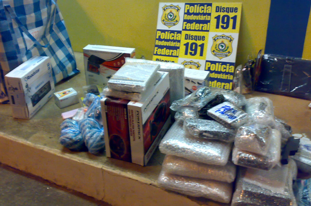 Divulgação PRF - Mercadoria seria entregue em Santa Cruz do Sul/RS