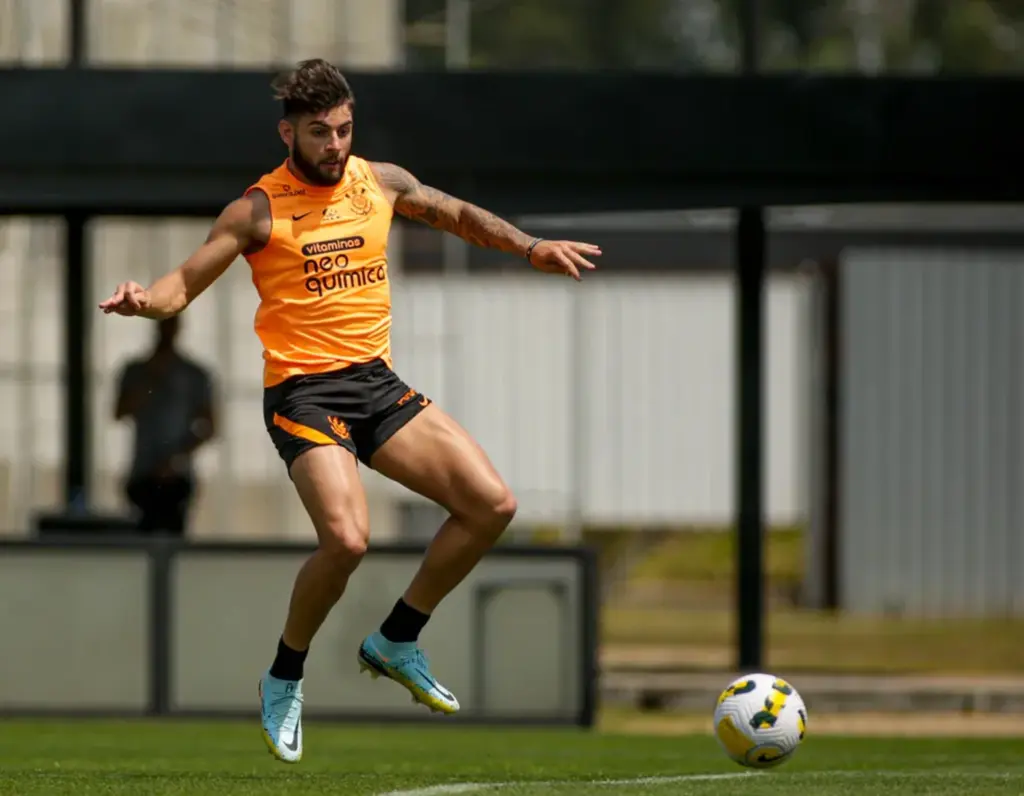  - Yuri Alberto em treino do Corinthians — Foto: Rodrigo Coca/Ag. Corinthians