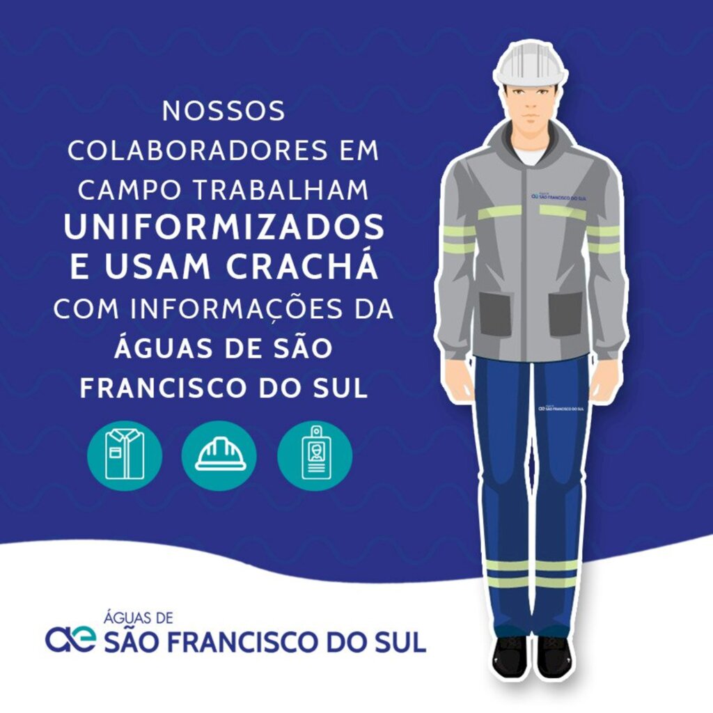 Águas de São Francisco do Sul orienta clientes a reconhecerem colaboradores