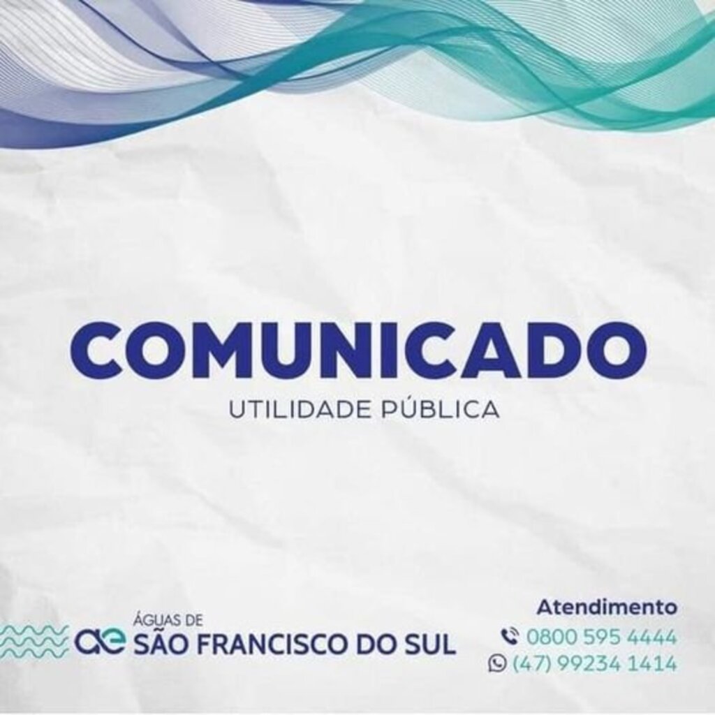 Vazamento em adutora afligido em bairros de São Francisco do Sul