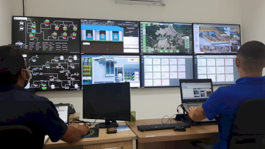 Centro de Controle Operacional aprimora monitoramento da distribuição de água em São Francisco do Sul