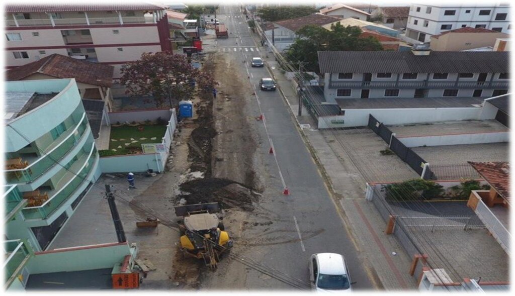 Obras do esgotamento sanitário de São Francisco do Sul chegam a novas ruas, no bairro Enseada