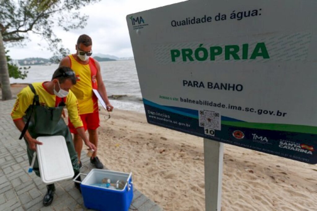 Litoral catarinense tem 68% dos pontos favoráveis para banho