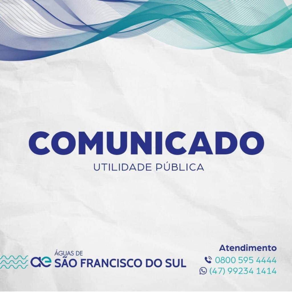 Águas de São Francisco do Sul comunica