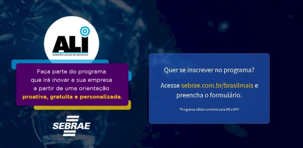 SEBRAE: Nova etapa do ALI 2021 tem inscrições abertas até a próxima semana