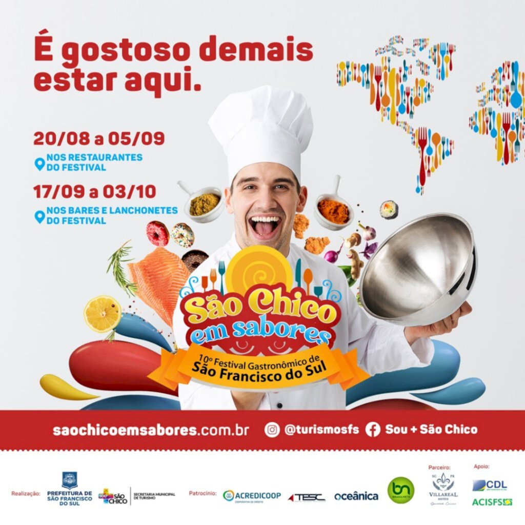 Vem aí o 10º Festival Gastronômico São Chico em Sabores