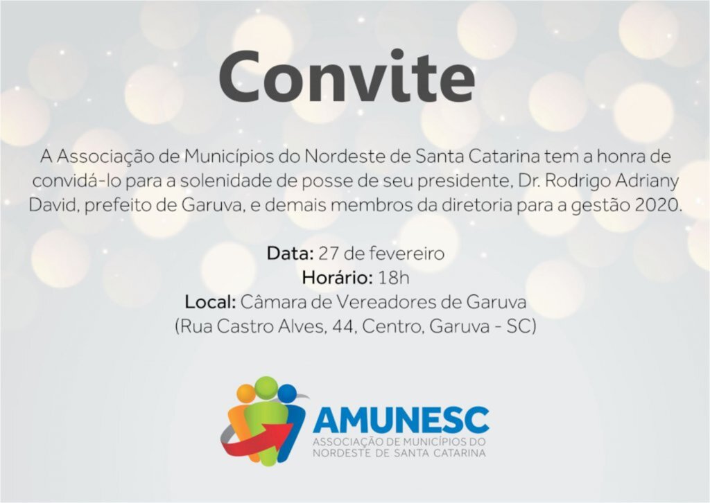 Amunesc: posse da diretoria tem nova data