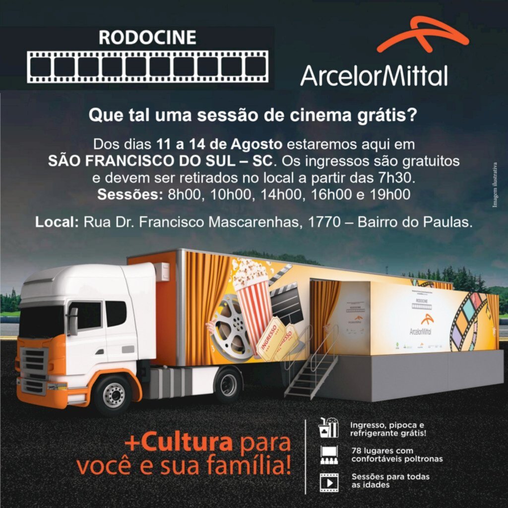 ArcelorMittal Vega apresenta: Cinema Itinerante nos bairros - RodoCine