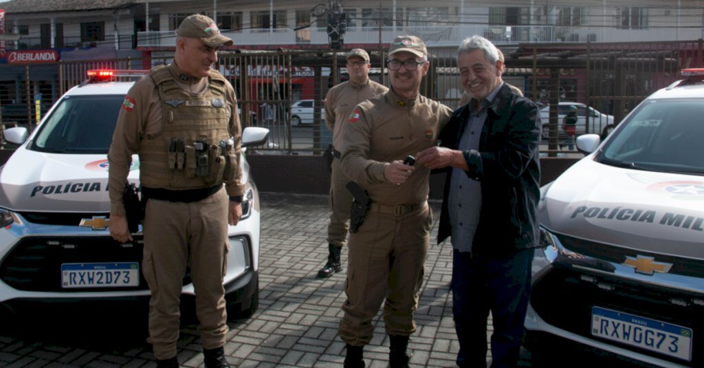 São Francisco do Sul recebe novas viaturas da Polícia Militar