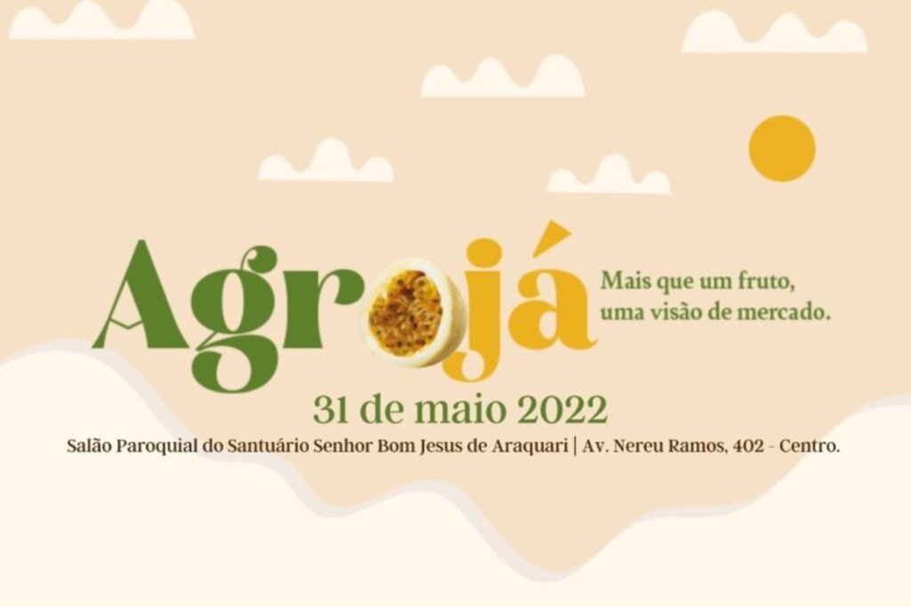 Araquari promove dia 31 de Maio o 1º AgroJá; evento reúne especialistas do cultivo do maracujá no município