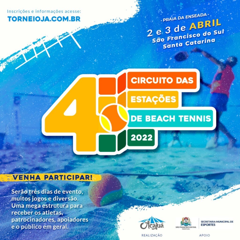 Evento de Beach Tennis promete movimentar as areias da Enseada neste fim de semana