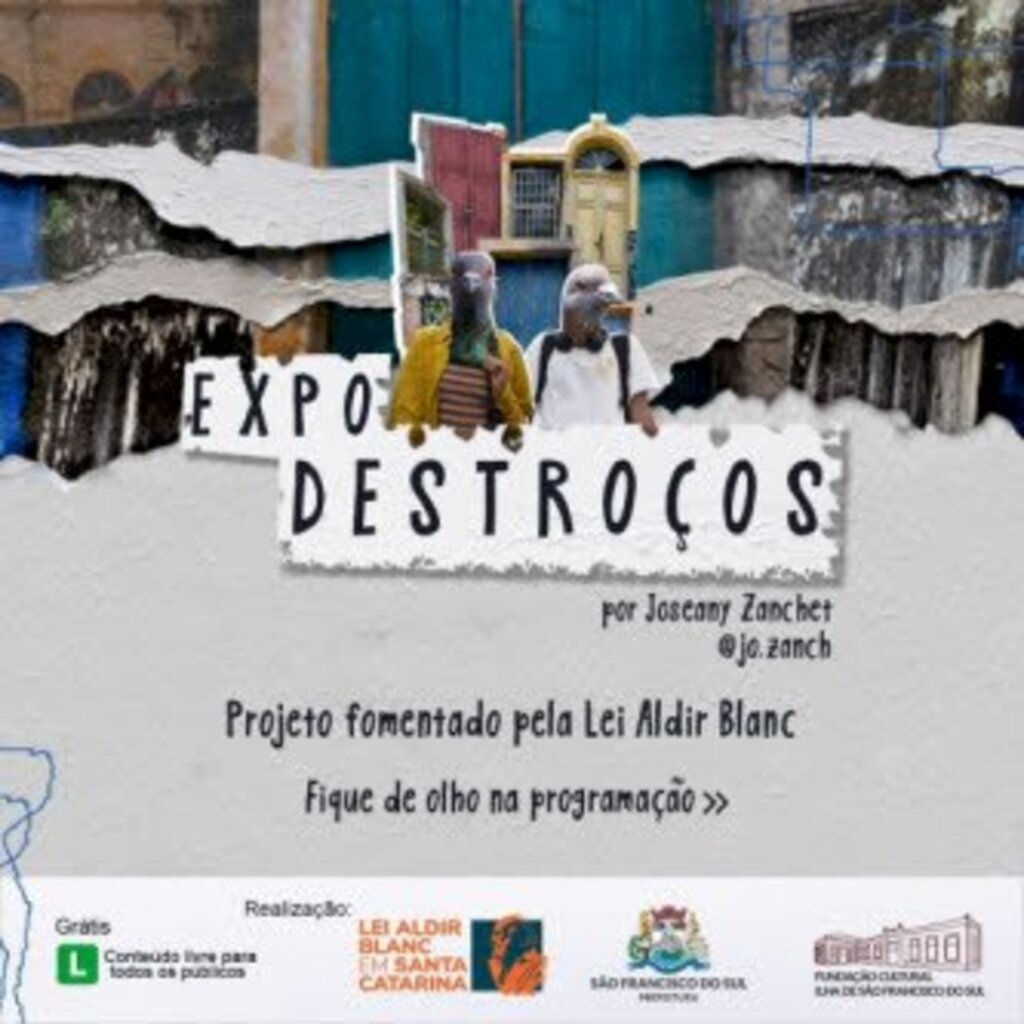 Colagens em lambe-lambe reúne imagens de São Chico em 'Exposição Destroços' no próximo domingo (20)