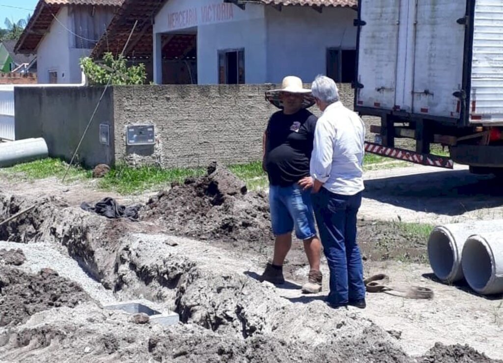 Obras no bairro da Reta em São Francisco do Sul seguem em andamento