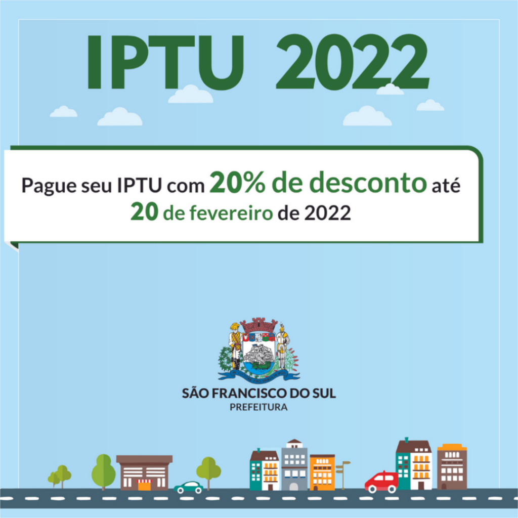 IPTU 2022 pode ser quitado com 20% de desconto até dia 20 de fevereiro