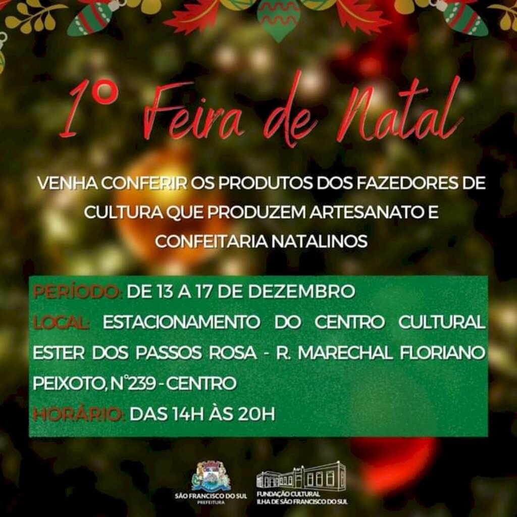 1° Feira de Natal da Fundação Cultural