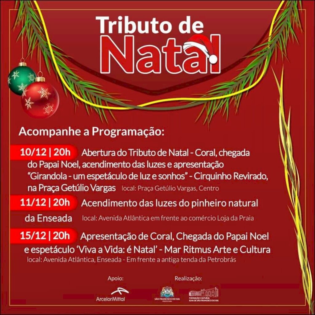 Prefeitura amplia as atrações da programação de Natal