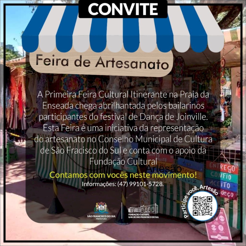 Inscrições para Feira de Artesanato Itinerante na Praia da Enseada