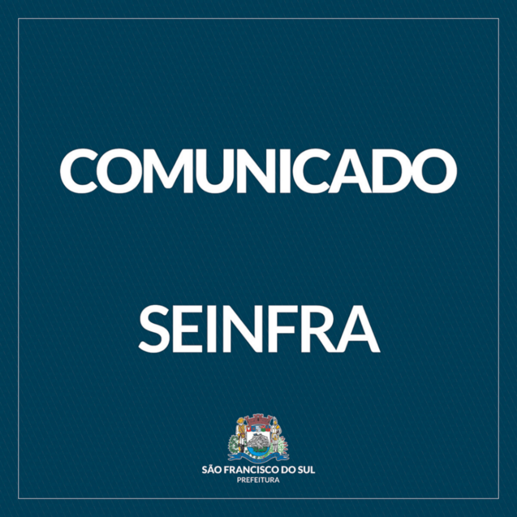 Comunicado SEINFRA