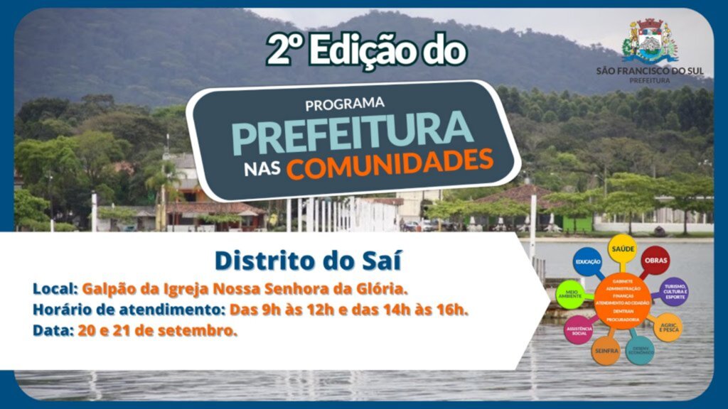 Programa Prefeitura nas comunidades vai atender população no Distrito do Saí