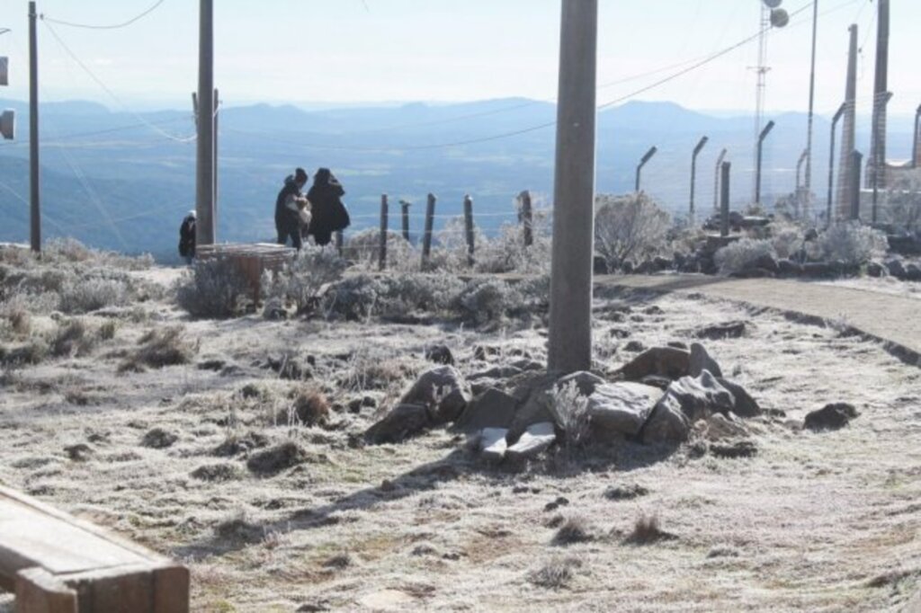 Santa Catarina registra temperaturas negativas e frio segue intenso com possibilidade de neve