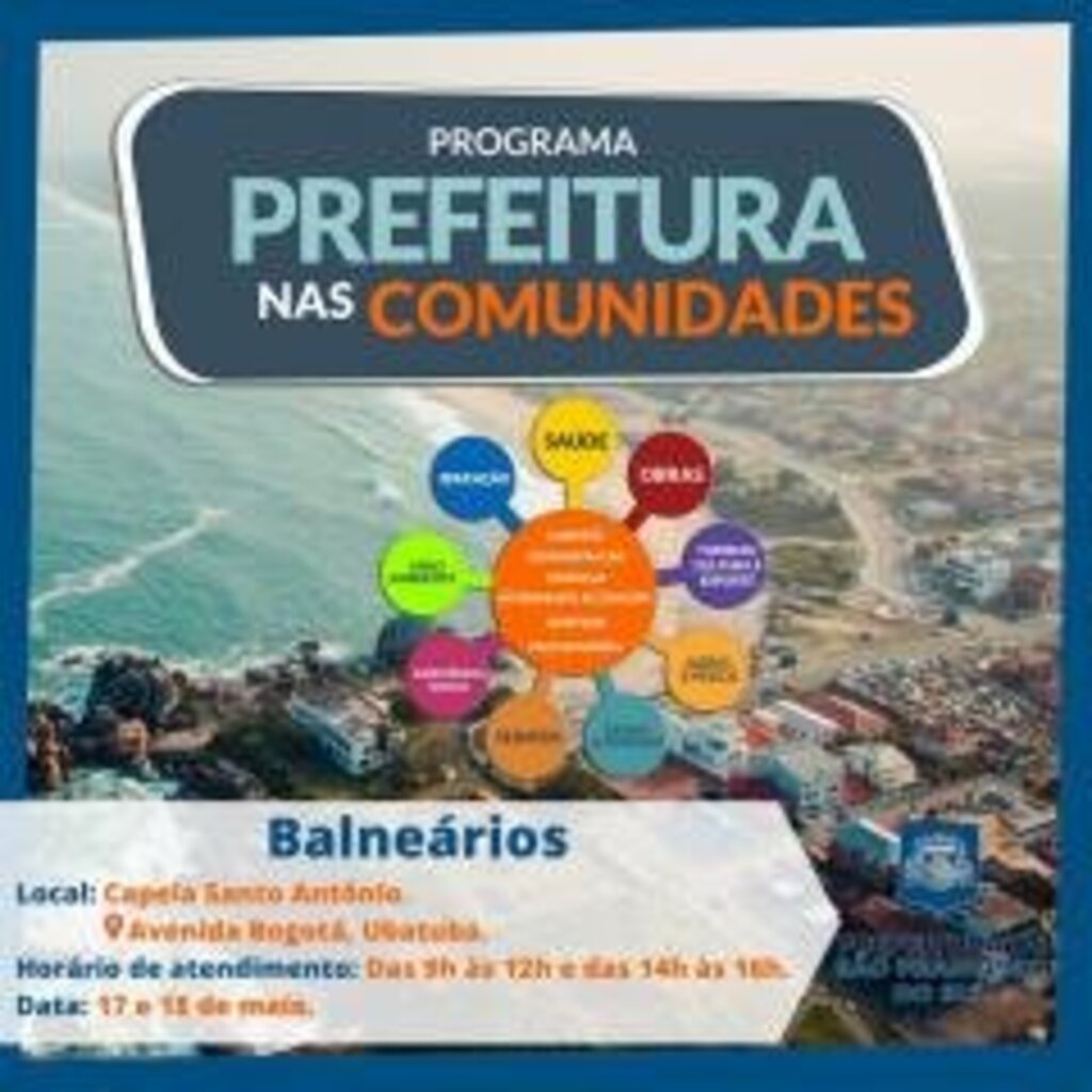 Prefeitura nos Bairros irá atender Ubatuba na próxima semana