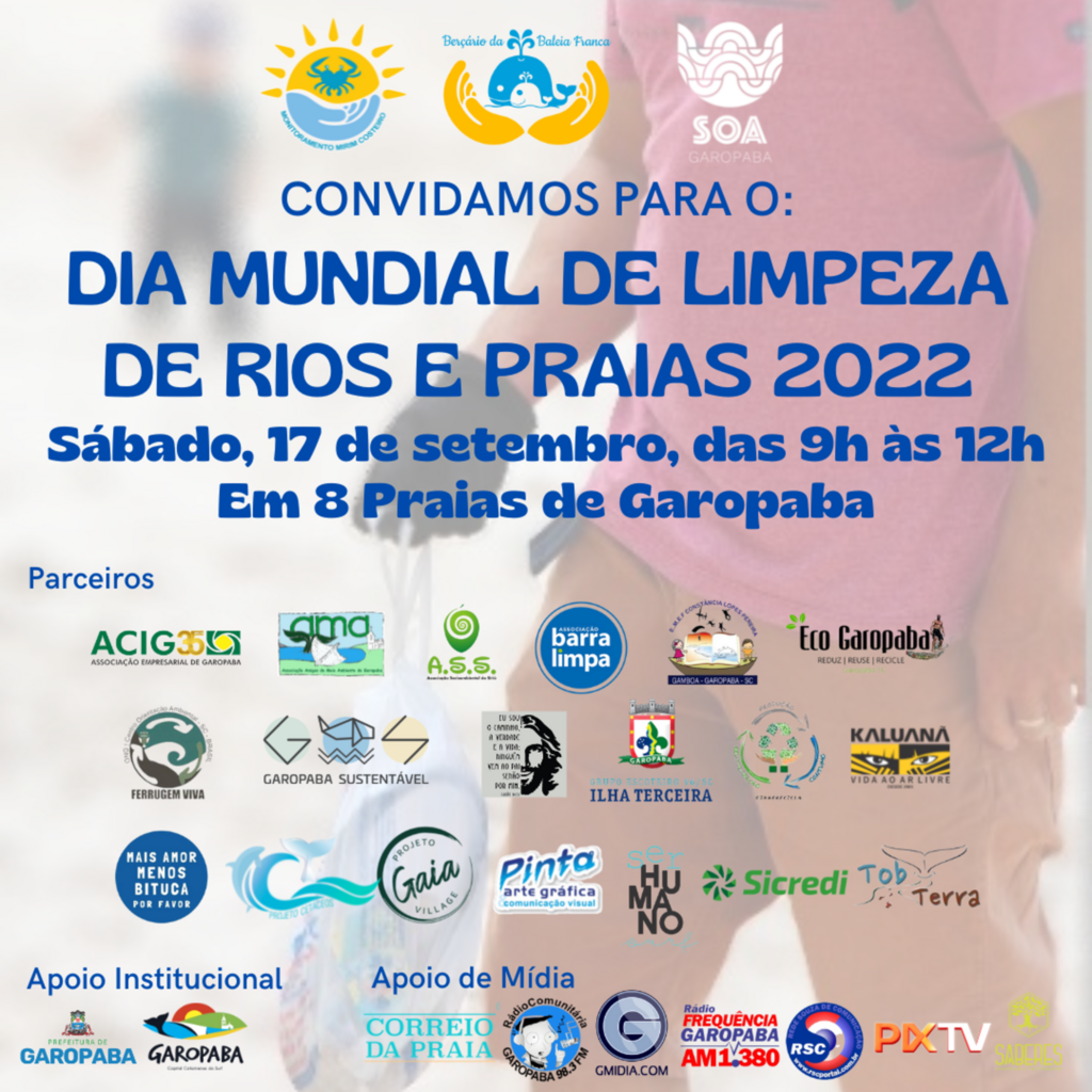 11ª edição do Dia Mundial de Limpeza de Rios e Praias será neste sábado