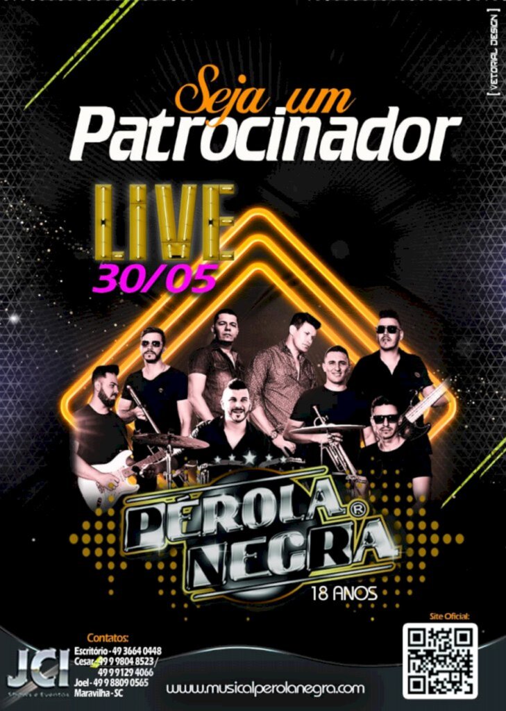 Pérola Negra fará live dia 30