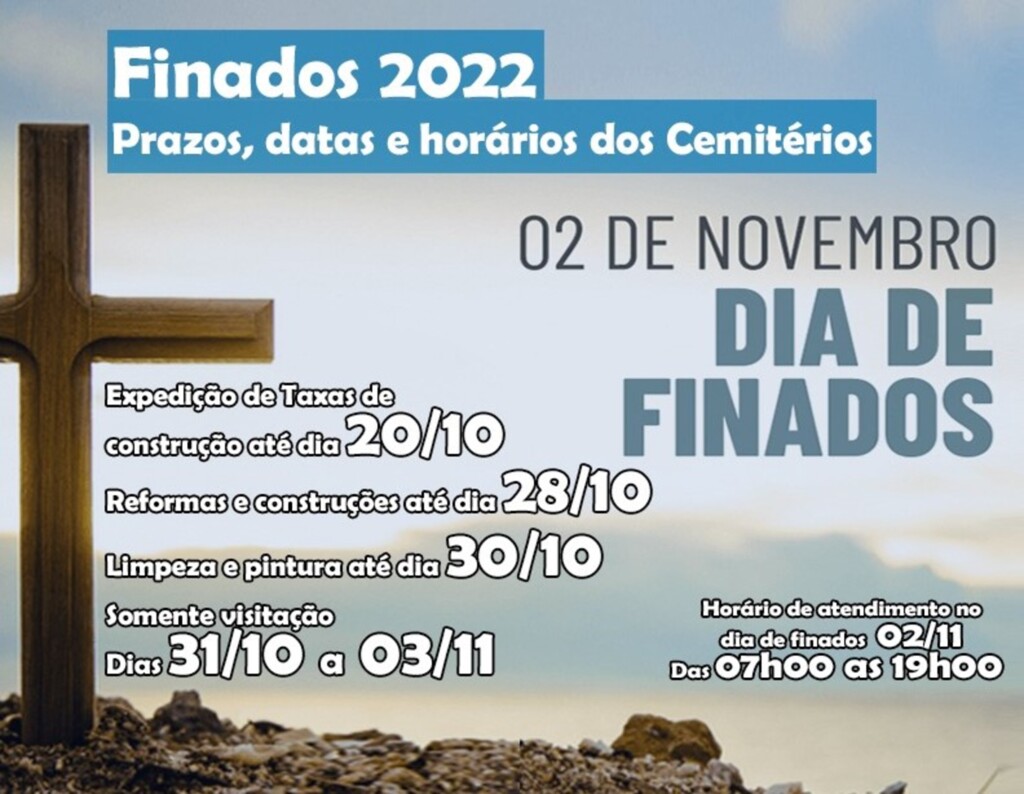 Prefeitura de Lages define prazos para serviços nos cemitérios municipais