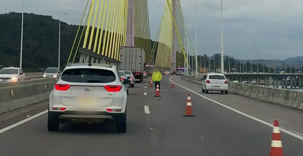 Foto Lucas Borges - Atenção motoristas: BR-101 com trecho em meia pista