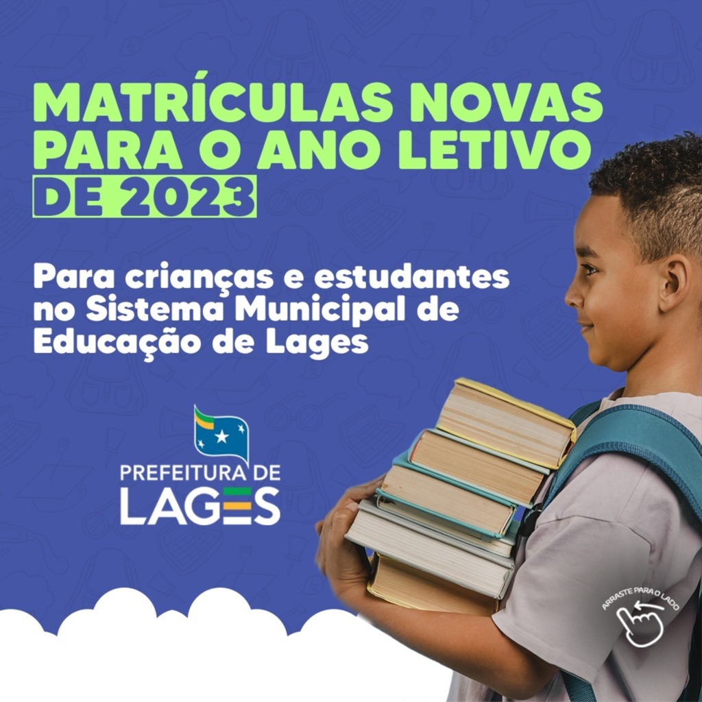 Matrículas para o Sistema Público Municipal de Educação de Lages iniciam na segunda-feira (17)